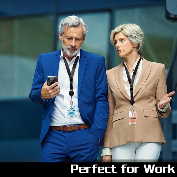 Heavy Duty Retractable Lanyard - Breakaway Lanyards for ID Badges Keys, Retracta - Picture 7 of 8